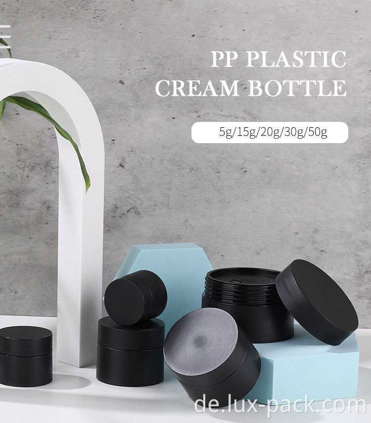 20 ml 30 ml 50 ml Luxus Acryl Transparent Gold Face Body Creme Jar Flasche für die Hautpflege